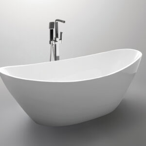 Elegance White 1700mm - Oval Arched Freestanding Bath